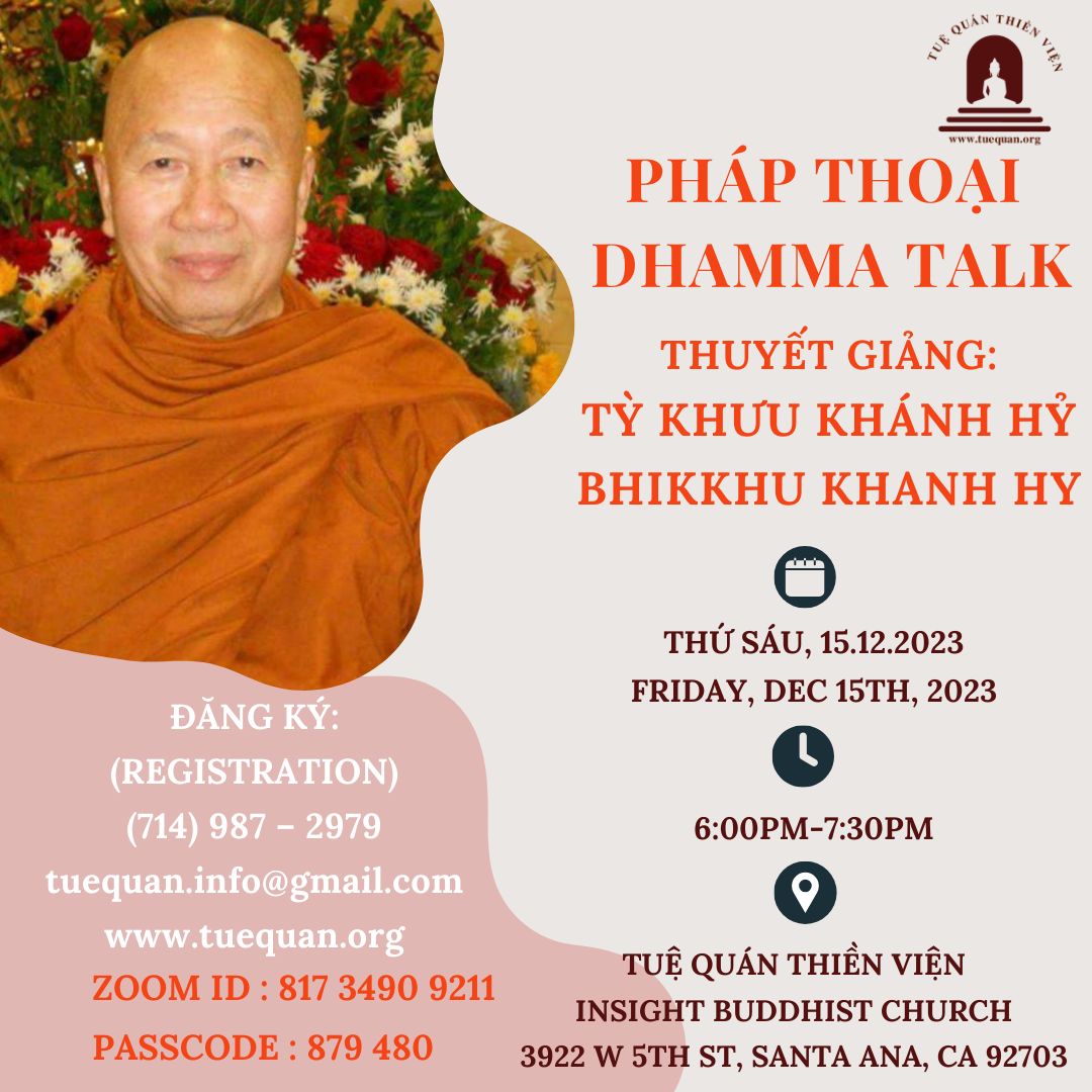 Pháp Thoại Chiều Thứ Sáu, 15/12/2023