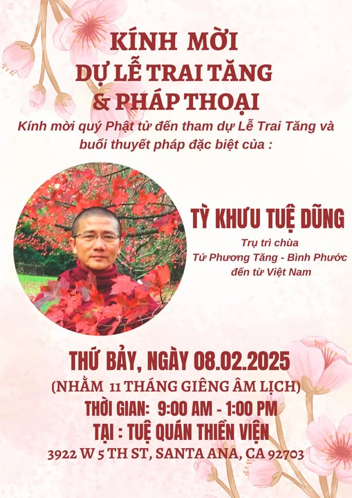Lễ Trai tăng và Pháp thoại