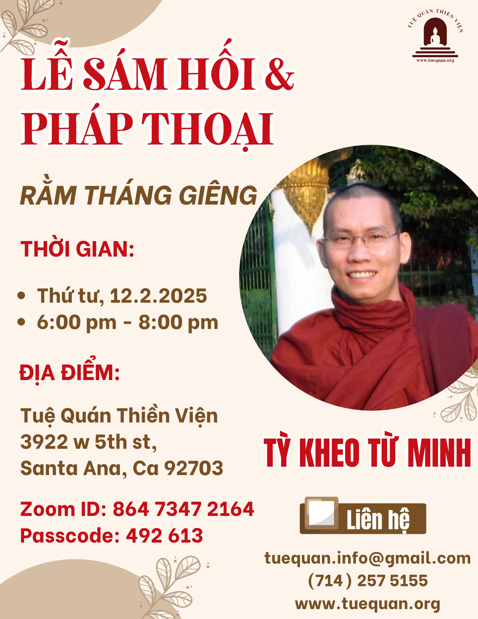 Lễ Sám hối & Pháp thoại, 12/02/2025